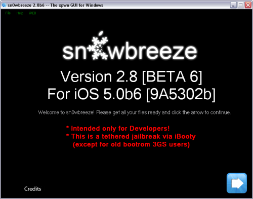 sn0wbreeze 28b6 500x393 iH8Sn0w released Sn0wBreeze 2.8b6 to jailbreak and hactivate iOS 5 Beta 6