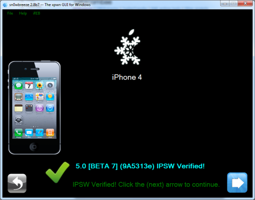 ios5b7 500x392 Как установить и джейлбрейкнуть iOS 5 Beta 7 без учетной записи разработчика Apple