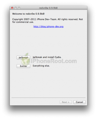 redsn0w 099b8 325x400 Вышел джейлбрейк iOS 5.0.1 Beta