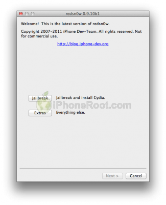 redsn0w 0 9 10 b1 325x400 How to install untethered iOS 5.0.1 jailbreak