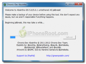 Пошаговое руководство: отвязанный джейлбрейк iPhone 4S с помощью Absinthe (Windows) [iOS 5.0, iOS 5.0.1] (absinthe win 3 300x224)