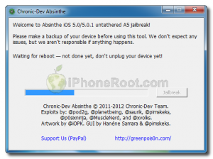Пошаговое руководство: отвязанный джейлбрейк iPhone 4S с помощью Absinthe (Windows) [iOS 5.0, iOS 5.0.1] (absinthe win 5 300x224)