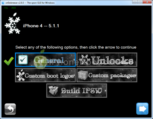 Step by step Tutorial: How to Untether Jailbreak and Unlock iPhone 4 Using Sn0wBreeze 2.9.5 (Windows) [iOS 5.1.1] (sn0wbreeze 295 7 500x392)