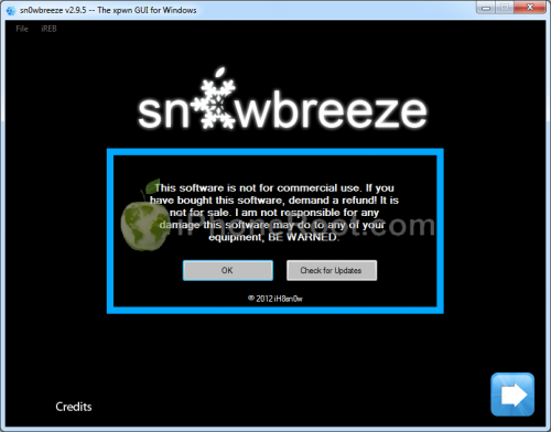 Step by step Tutorial: How to Untether Jailbreak and Unlock iPhone 4 Using Sn0wBreeze 2.9.5 (Windows) [iOS 5.1.1] (sn0wbreeze 2951 500x392)