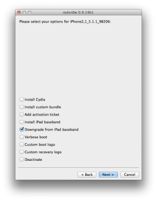 redsn0w 0914b1 313x400 Вышел RedSn0w 0.9.14b1: даунгрейд модема с 06.15 до 05.13 для iPhone 3GS/3G