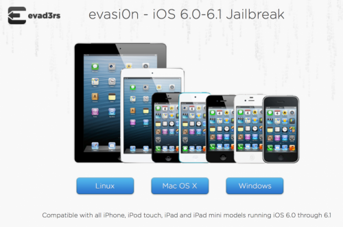 evasi0n 500x331 Update to iOS 6.1 untethered jailbreak utility released   Evasi0n 1.2