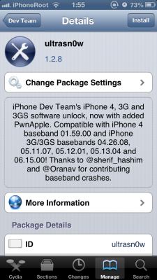 ultrasn0w iOS 61 225x400 iPhone Dev Team обновила UltraSn0w поддержкой iOS 6.1