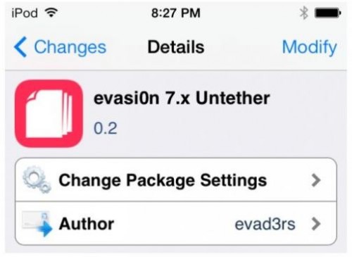 evasion untether 500x365 Evad3rs выпустили обновленную утилиту для отвязанного джейлбрейка