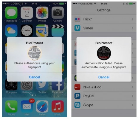 new ios tweak 463x400 Новый интересный твик для iPhone 5s   BioProtect