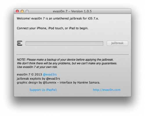 evasi0n 705 500x400 Evad3rs released Evasi0n 1.0.5 to jailbreak iOS 7.0.5