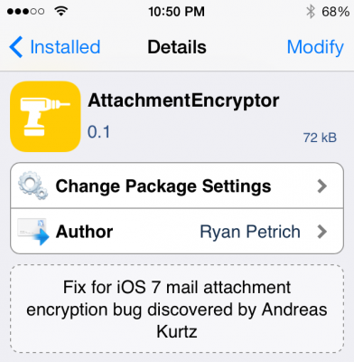 email encryption tweak 392x400 Attachment Encryptor: Fix for Email Encryption Issue