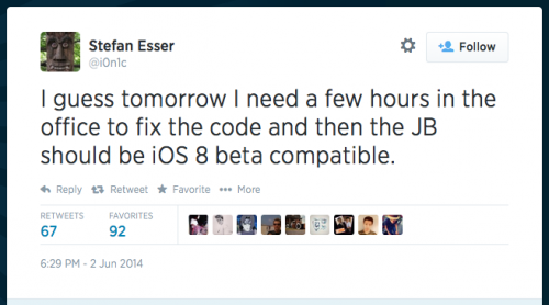 ios 8 jailbreakable 500x278 Устройства под управлением iOS 8 подлежат джейлбрейку?