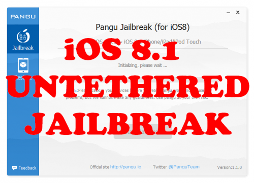 pangu8 windows jailbreak 500x361 Пошаговое руководство: отвязанный джейлбрейк iPhone, iPad и iPod Touch с помощью Pangu8 (Windows) [iOS 8.0 8.1]