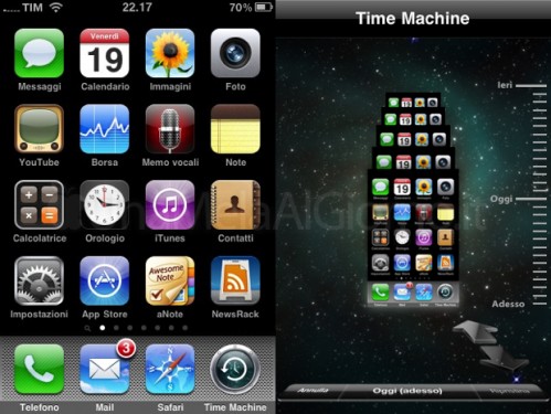 Time machine iphone