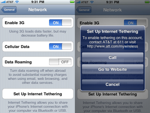 tethering